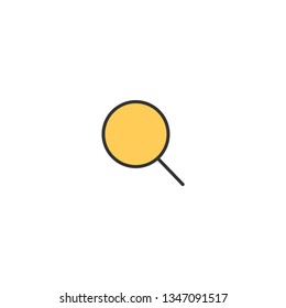 Search icon design. Essential icon vector illustration