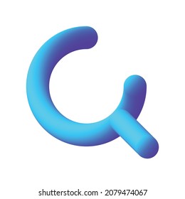 Diseño de icono de búsqueda con degradado