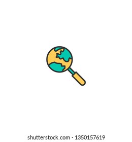 Search icon design. Marketing icon vector illustration