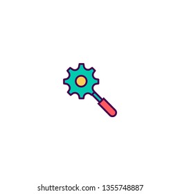 Search icon design. Marketing icon vector illustration
