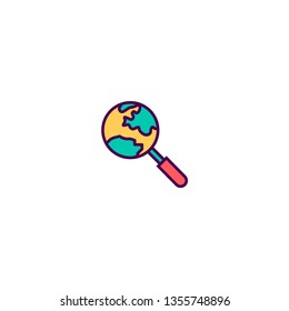 Search icon design. Marketing icon vector illustration