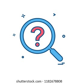 Search icon design vector