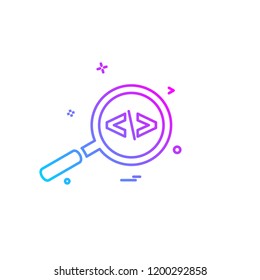 Search icon design vector