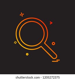 Search icon design vector