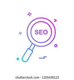 Search icon design vector