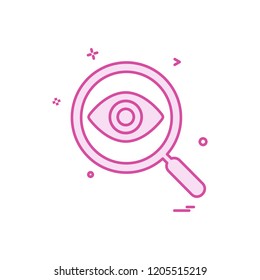 Search icon design vector