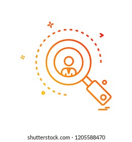 Search icon design vector