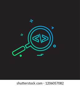 Search icon design vector