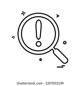 Search icon design vector