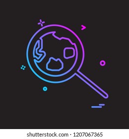 Search icon design vector