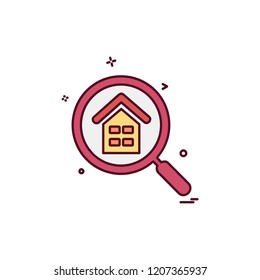 Search icon design vector