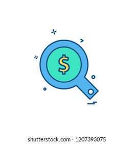 Search icon design vector