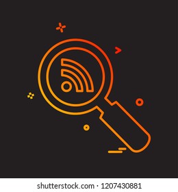 Search icon design vector