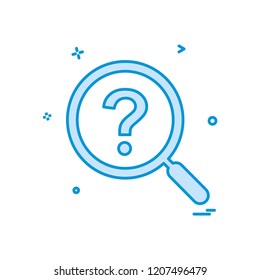 Search icon design vector