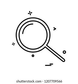 Search icon design vector
