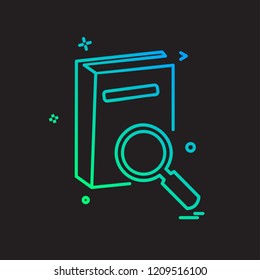 Search icon design vector