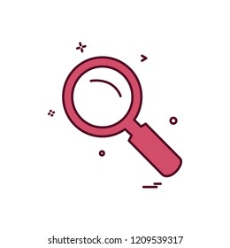 Search icon design vector
