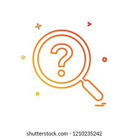 Search icon design vector