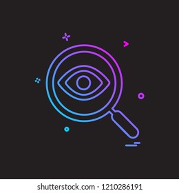 Search icon design vector