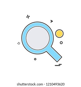 Search icon design vector