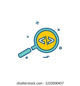 Search icon design vector
