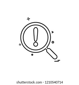 Search icon design vector