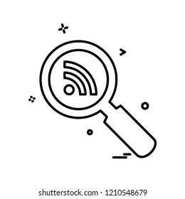 Search icon design vector