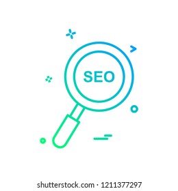 Search icon design vector