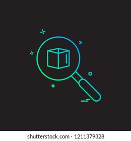 Search icon design vector