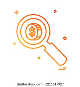 Search icon design vector