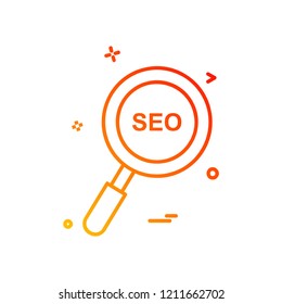 Search icon design vector
