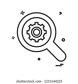 Search icon design vector