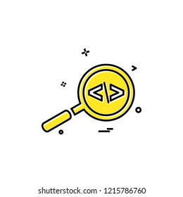 Search icon design vector