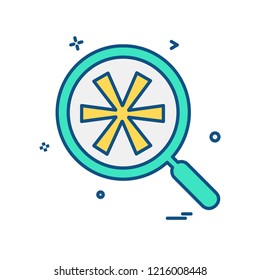Search icon design vector