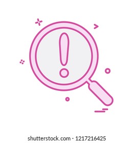 Search icon design vector