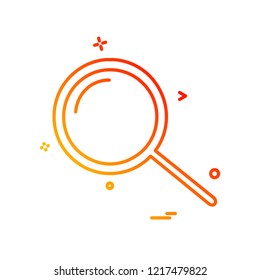 Search icon design vector