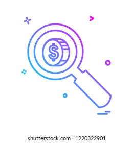 Search icon design vector