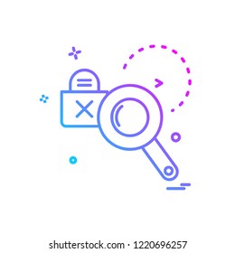 Search icon design vector