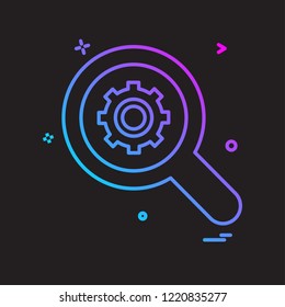 Search icon design vector