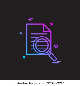 Search icon design vector