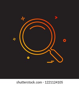 Search icon design vector