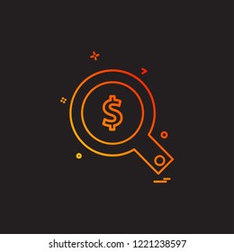 Search icon design vector