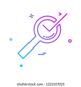 Search icon design vector