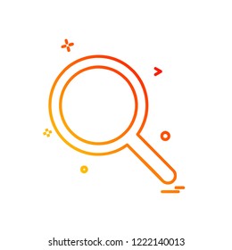 Search icon design vector