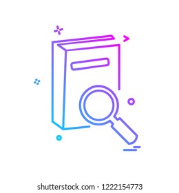 Search icon design vector