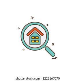 Search icon design vector