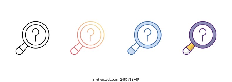 Suchen-Icon-Design mit weißem Hintergrund Stock-Illustration