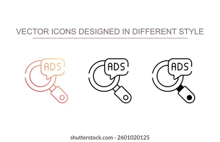Search icon design with white background stock illustration