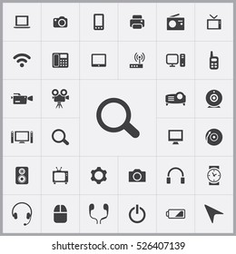 search icon. device icons universal set for web and mobile