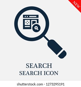 Search search icon. Editable Search search icon for web or mobile.